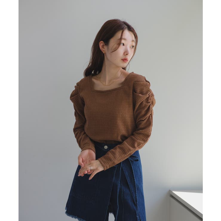 kastane/シャーリング/0/黒 PAL GROUP OUTLET｜【Kastane】ラメシャーリングプルオーバー
