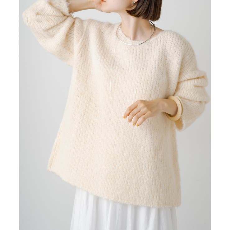 Omekashi】アルパカ混ニットプルオーバー[品番：PALW0002779]｜PAL