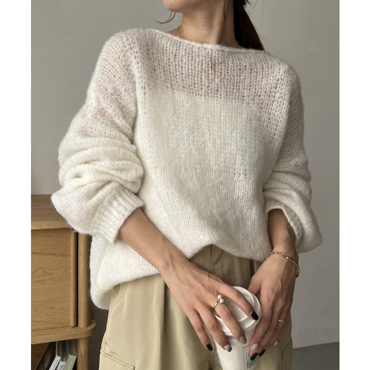 【CAPRICIEUX LE'MAGE】段違い透かし編みPO | PAL GROUP OUTLET | 詳細画像1 