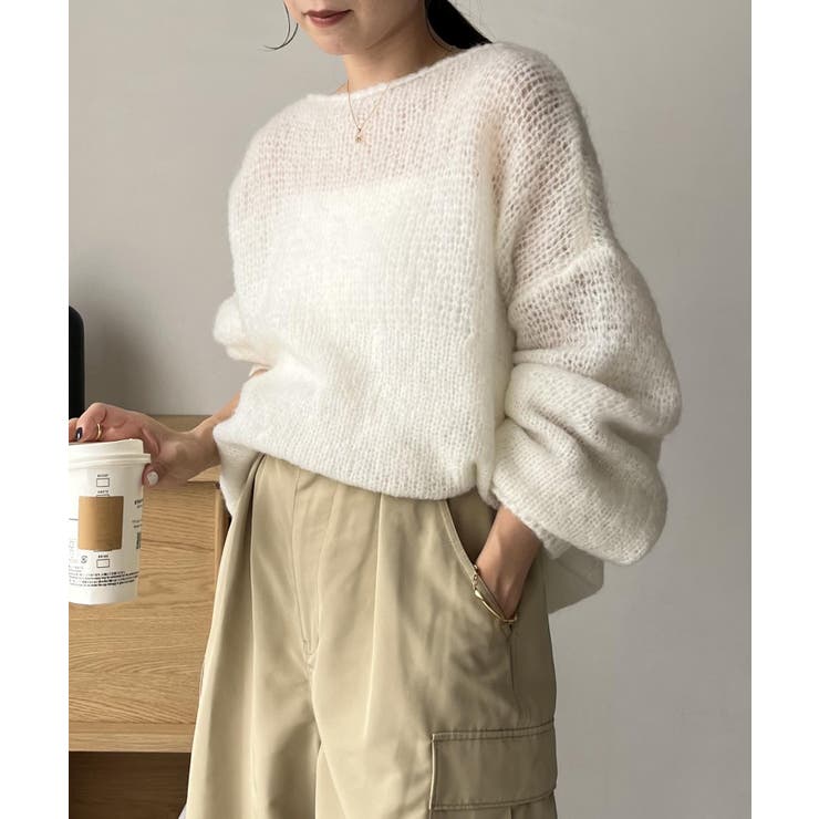 【CAPRICIEUX LE'MAGE】段違い透かし編みPO | PAL GROUP OUTLET | 詳細画像10 