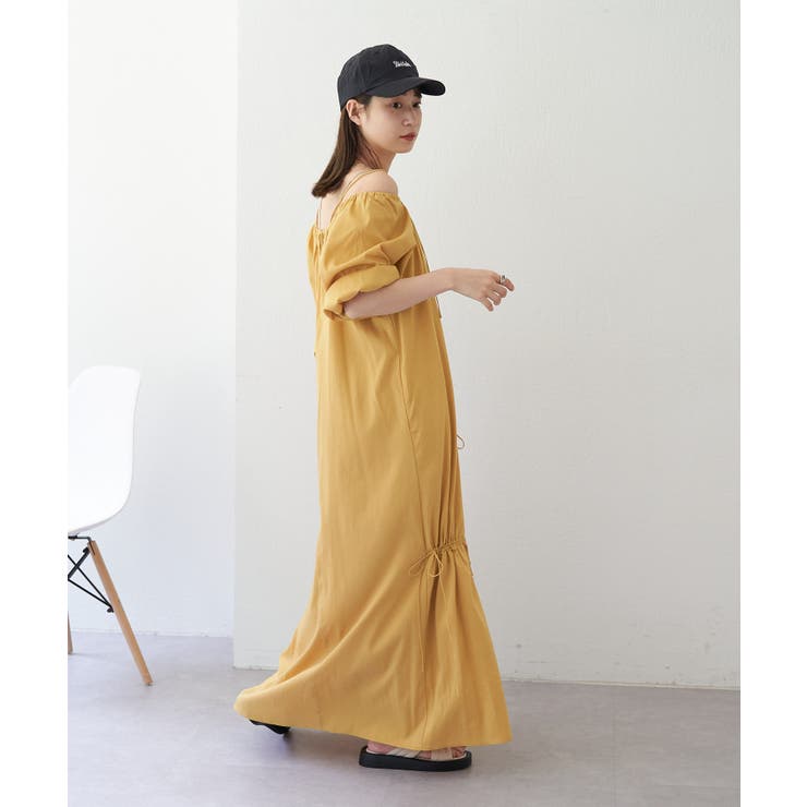 kastane ワンピース WEB限定/2サイズ展開】カットレースギャザーワンピース