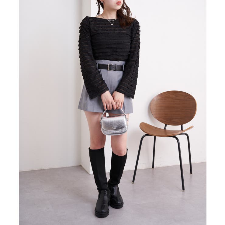 【新品未使用タグ付】Chico ワンショルバルーンブラウス 再販開始/まよ企画/WEB限定】ワンショルバルーンブラウス