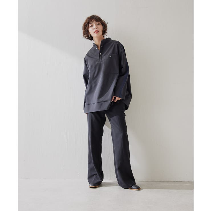 ear PAPILLONNER】ハーフボタンライントップス【SUM1 STYL…[品番
