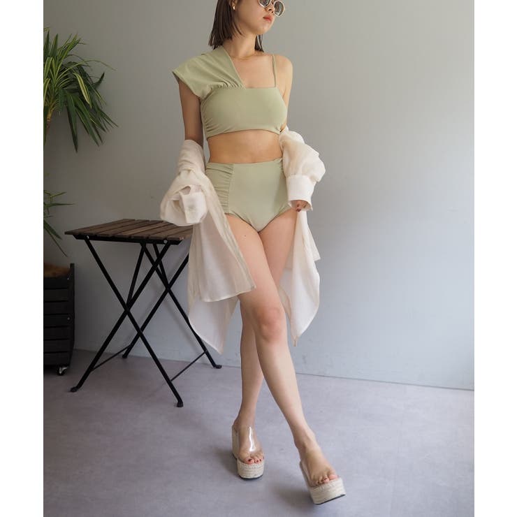 CAPRICIEUX LE'MAGE】ワンショルリボンスイムウエア[品番