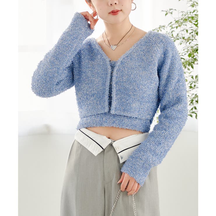 Chico】ラメベアカーデSET[品番：PALW0003093]｜PAL GROUP  OUTLET（パルグループアウトレット）のレディースファッション通販｜SHOPLIST（ショップリスト）