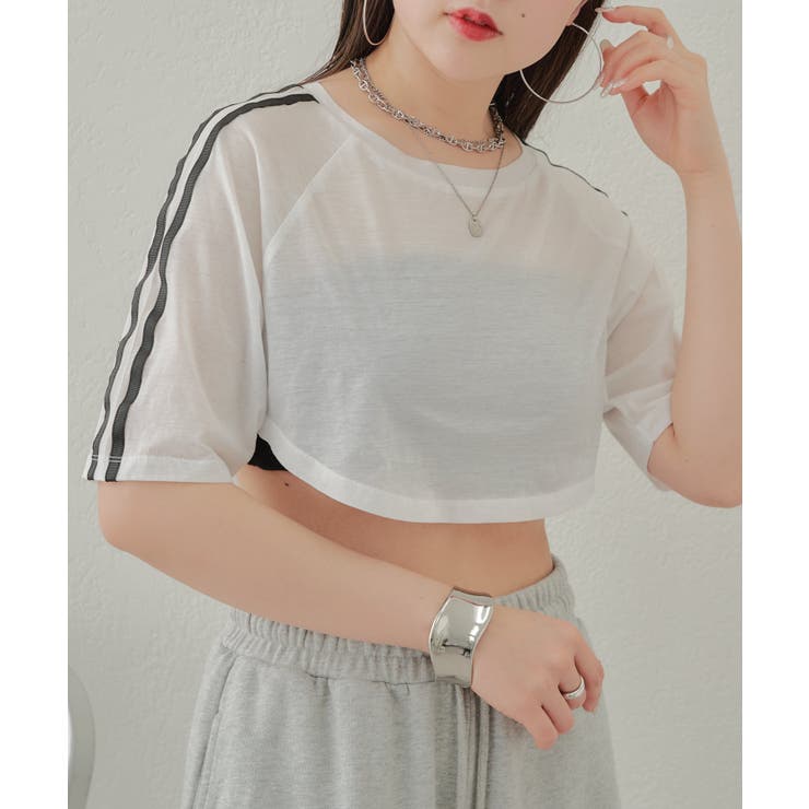 Chico】シアーラインTシャツ[品番：PALW0003396]｜PAL GROUP