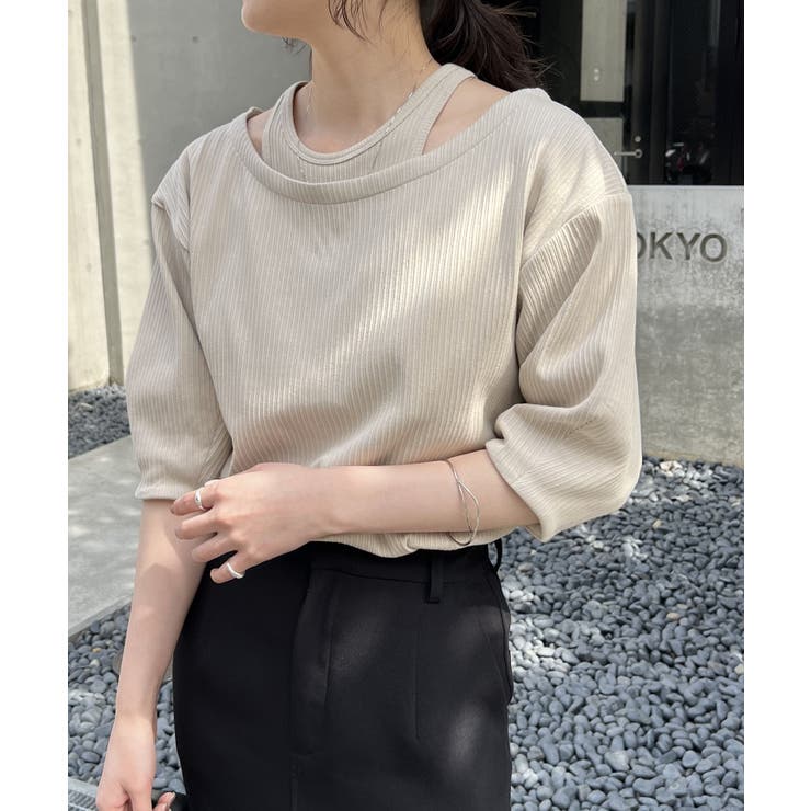 【CAPRICIEUX LE'MAGE】アメスリSETリブT[品番：PALW0003422]｜PAL GROUP  OUTLET（パルグループアウトレット）のレディースファッション通販｜SHOPLIST（ショップリスト）