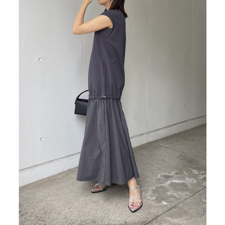 CAPRICIEUX LE'MAGEドッキングノースリーブワンピース カプリシュレマージュ CAPRICIEUX LE'MAGE ドッキングノースリ