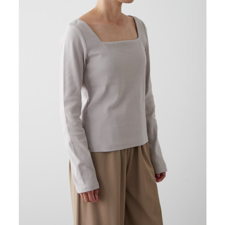 【earthy_】リブカップ付きスクエアロンT | PAL GROUP OUTLET | 詳細画像1 