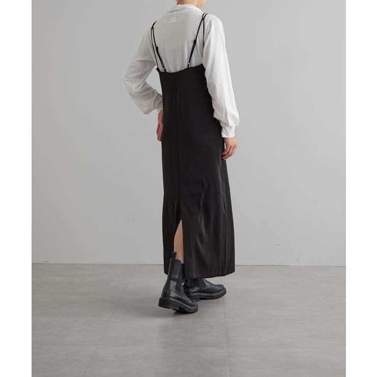 【earthy_】リサイクルサテンキャミワンピース | PAL GROUP OUTLET | 詳細画像8 