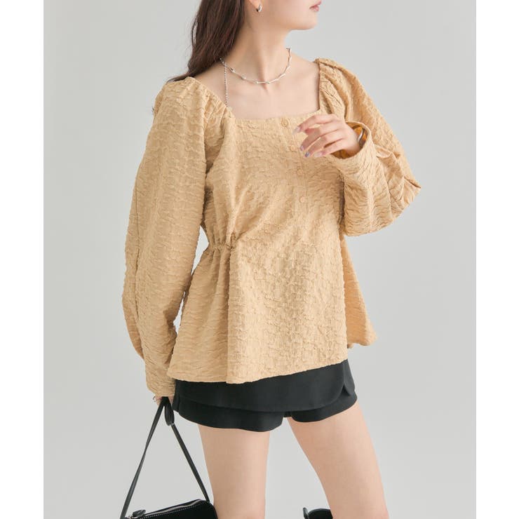 【mystic】エンボスパフ 長袖ブラウス | PAL GROUP OUTLET | 詳細画像31 