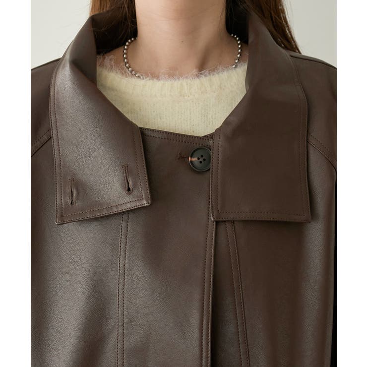 【Discoat】フェイクレザースタンドコート | PAL GROUP OUTLET | 詳細画像23 