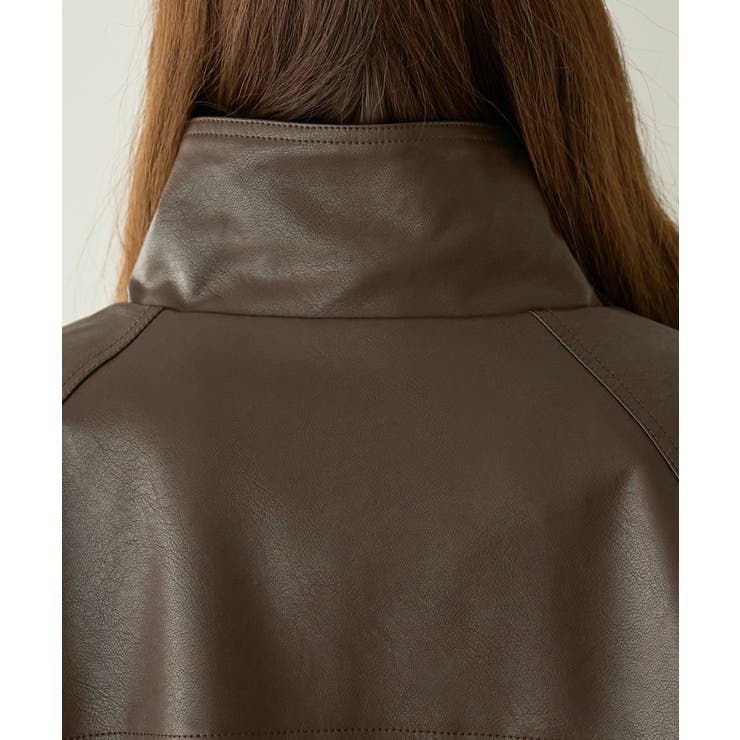 【Discoat】フェイクレザースタンドコート | PAL GROUP OUTLET | 詳細画像22 