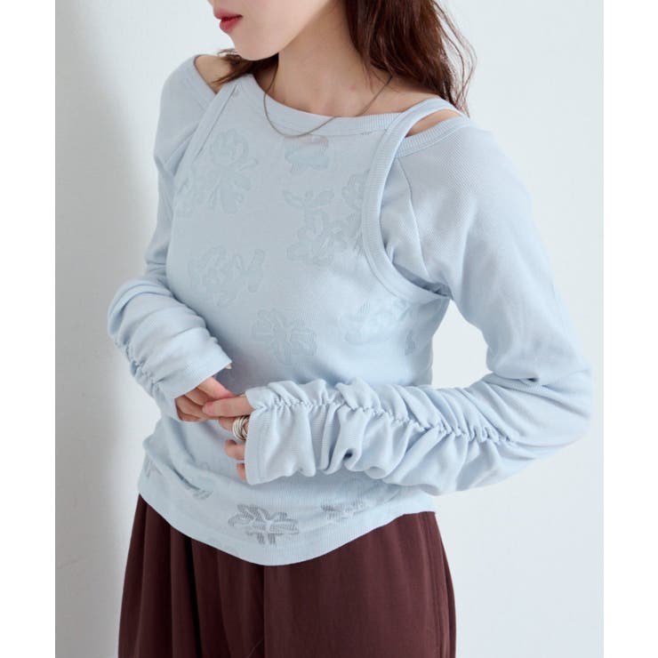 SAX | 【Kastane】花柄オパールカットソーSET | PAL GROUP OUTLET