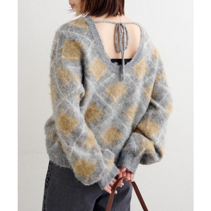 GRY | 【Kastane】B アーガイルプルオーバー | PAL GROUP OUTLET