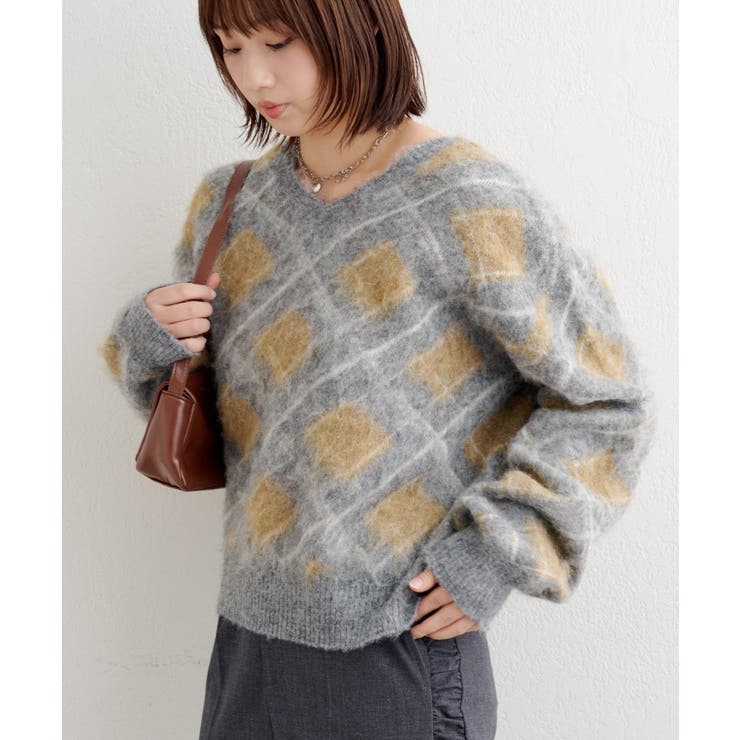 【Kastane】B アーガイルプルオーバー | PAL GROUP OUTLET | 詳細画像7 