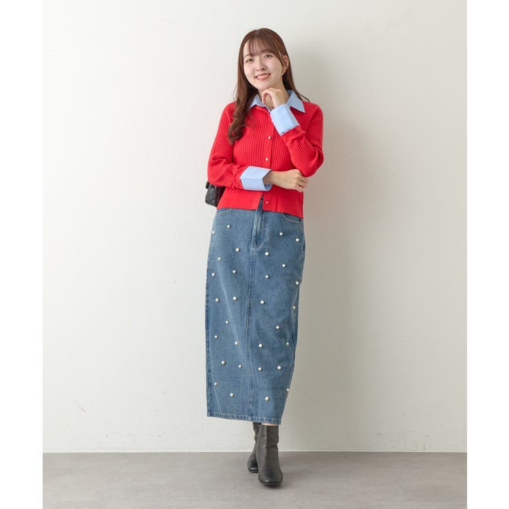 【La boutique BonBon】布帛ドッキングアンゴラタッチリブ… | PAL GROUP OUTLET | 詳細画像1 