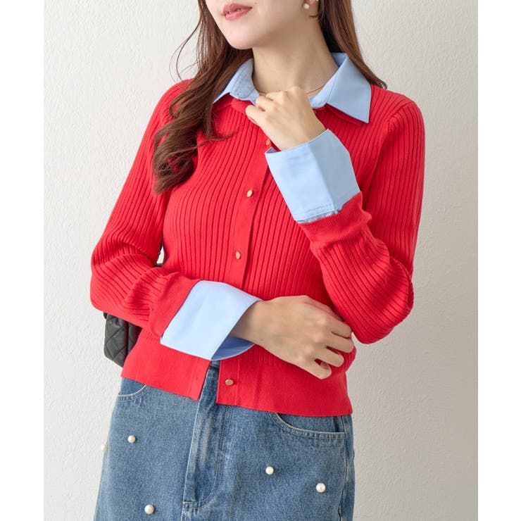 【La boutique BonBon】布帛ドッキングアンゴラタッチリブ… | PAL GROUP OUTLET | 詳細画像4 