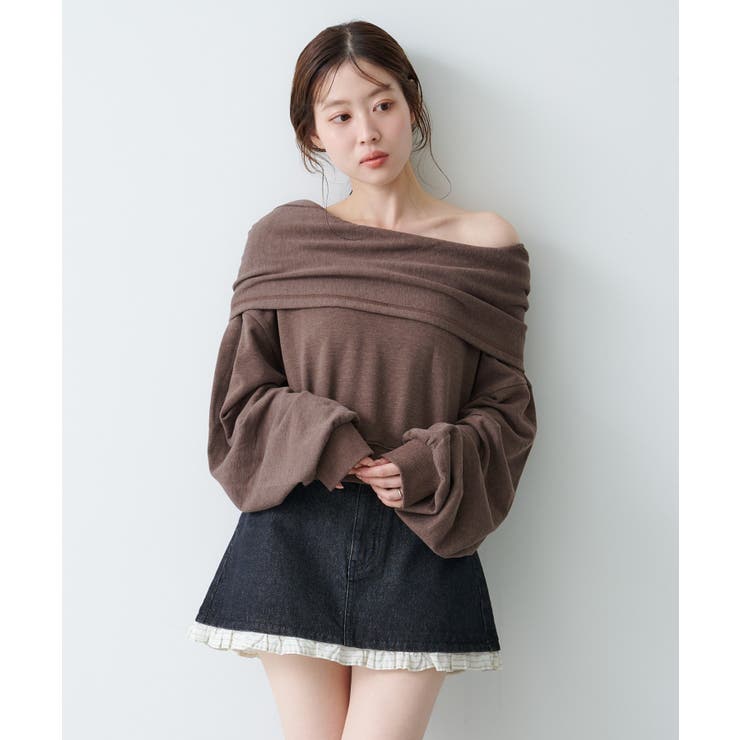 BRN | 【Kastane】オフショルスウェット | PAL GROUP OUTLET