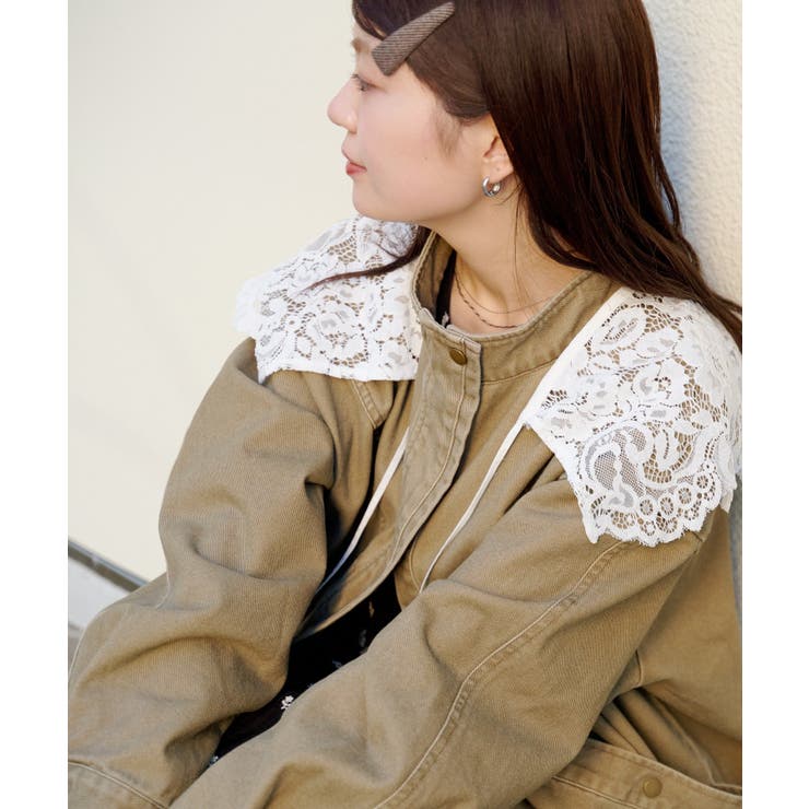 【Kastane】カラーツイルレース付きジャケット | PAL GROUP OUTLET | 詳細画像23 