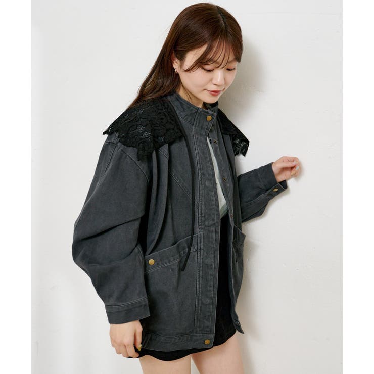 【Kastane】カラーツイルレース付きジャケット | PAL GROUP OUTLET | 詳細画像6 