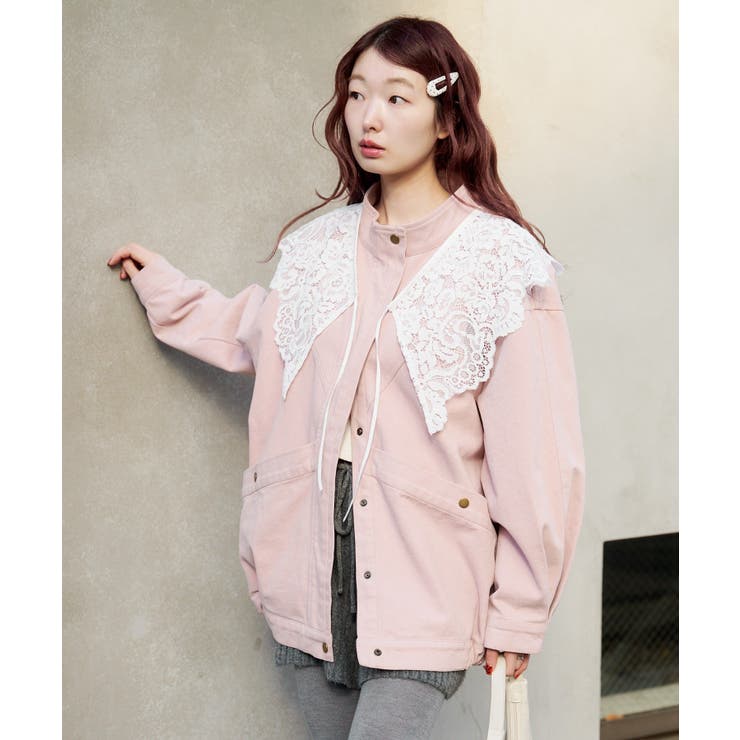 【Kastane】カラーツイルレース付きジャケット | PAL GROUP OUTLET | 詳細画像30 