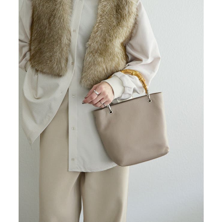 TAUPE | 【ear PAPILLONNER】バンブートート S | PAL GROUP OUTLET