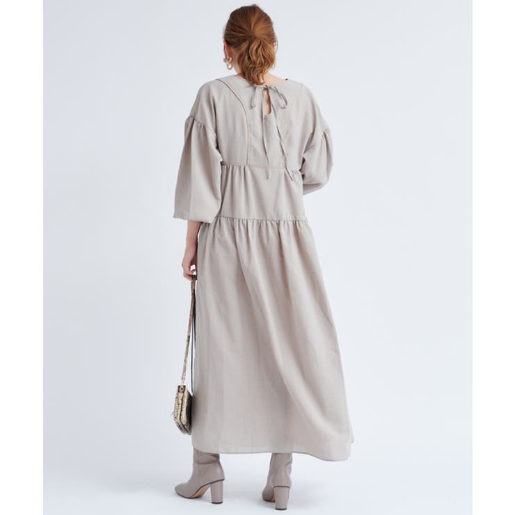 Doudou パイピングギャザーワンピース 品番 Palw Pal Group Outlet パルグループアウトレット のレディースファッション通販 Shoplist ショップリスト