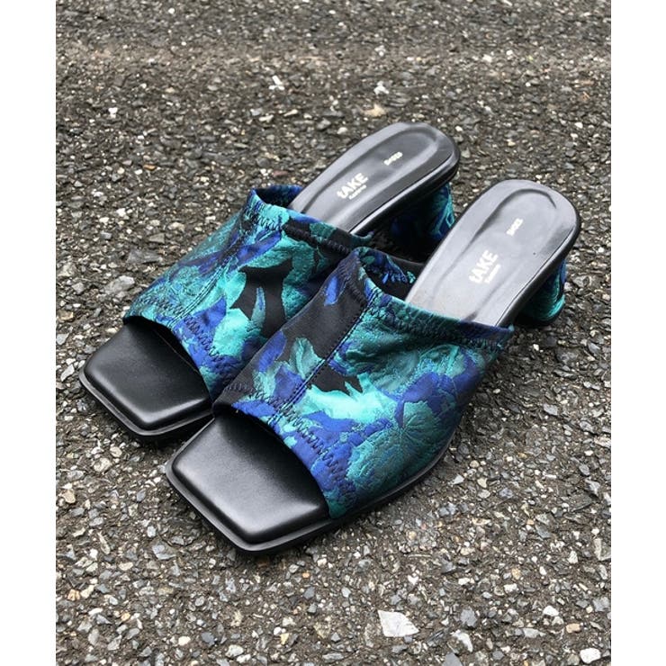 Kastane サテンジャガードスクエアサンダル 品番 Palw Pal Group Outlet パルグループアウ のレディースファッション通販 Shoplist ショップリスト