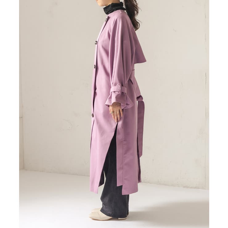 CAPRICIEUX LE'MAGE】ノーカラートレンチ[品番：PALW0000156