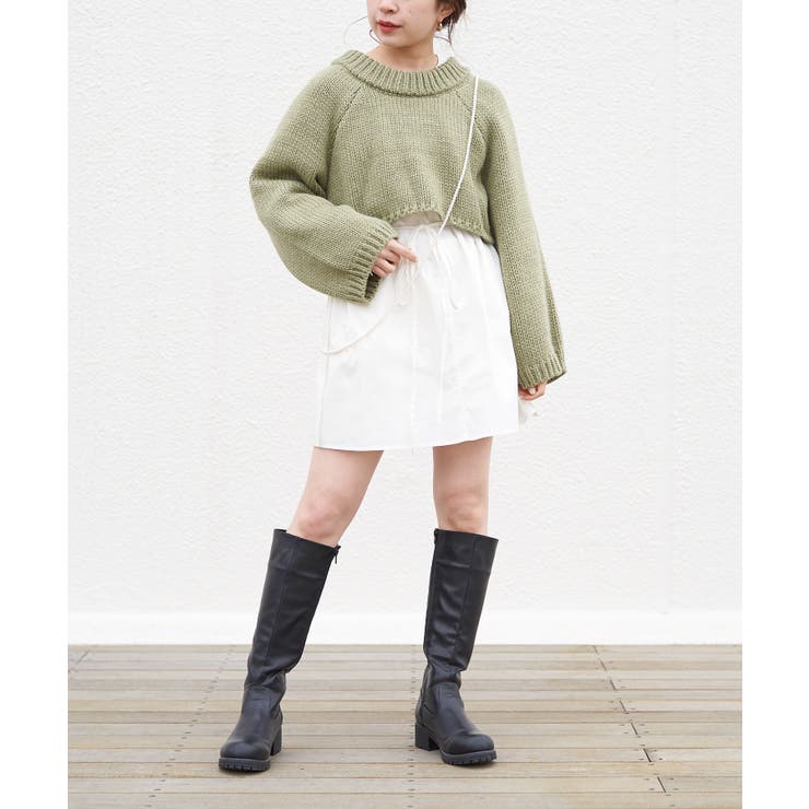 Chico】ショート丈ニットチュニックSET[品番：PALW0000333]｜PAL