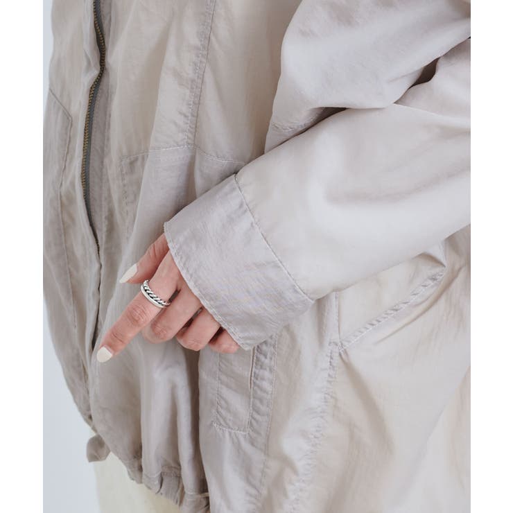 DouDou - 新品　DouDou ホワイト　ジャケット シアー　ブルゾン ジャンバー DouDou（ドゥドゥ）の「シアーブルゾン（ブルゾン）」 - WEAR