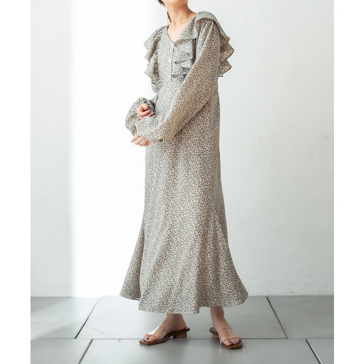 mystic】リーフ柄ワンピース[品番：PALW0000595]｜PAL GROUP OUTLET 