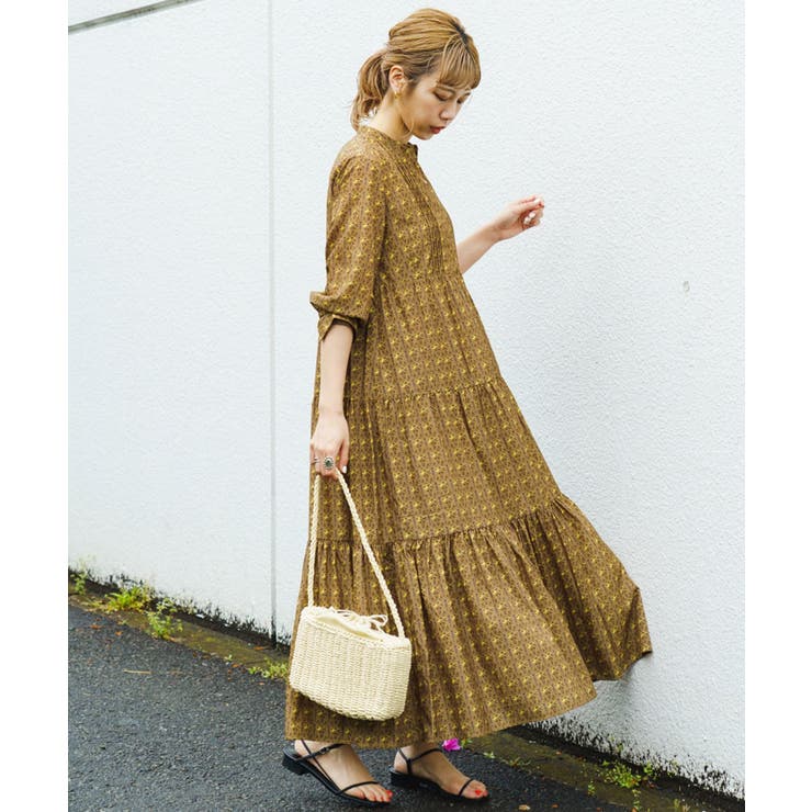 Kastane バティック柄ティアードドレス 品番 Palw Pal Group Outlet パルグループアウトレット のレディースファッション通販 Shoplist ショップリスト