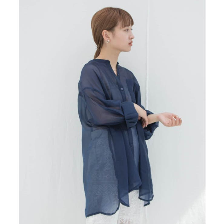 Kastane - 透けフィラメントビックシャツ Kastane】透けフィラメントBIGシャツ[品番：PALW0000699]｜PAL