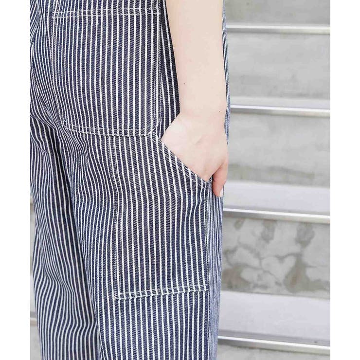 CIAOPANIC TYPY】ヒッコリーペインターワイドパンツ[品番