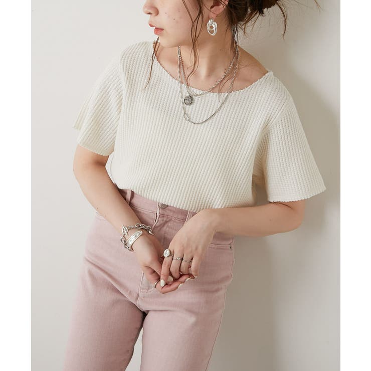 Who S Who Chico ダメージワッフルtシャツ 品番 Palw Pal Group Outlet パルグループアウトレット のレディースファッション通販 Shoplist ショップリスト