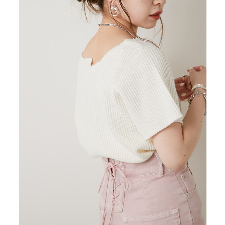 Who S Who Chico ダメージワッフルtシャツ 品番 Palw Pal Group Outlet パルグループアウトレット のレディースファッション通販 Shoplist ショップリスト