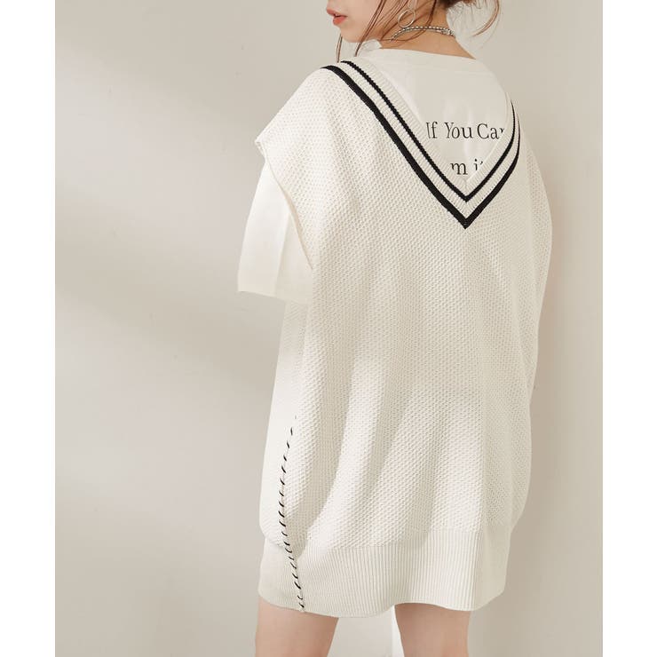 Who S Who Chico ライン入りベストカーディガン 品番 Palw Pal Group Outlet パルグループアウトレット のレディースファッション通販 Shoplist ショップリスト