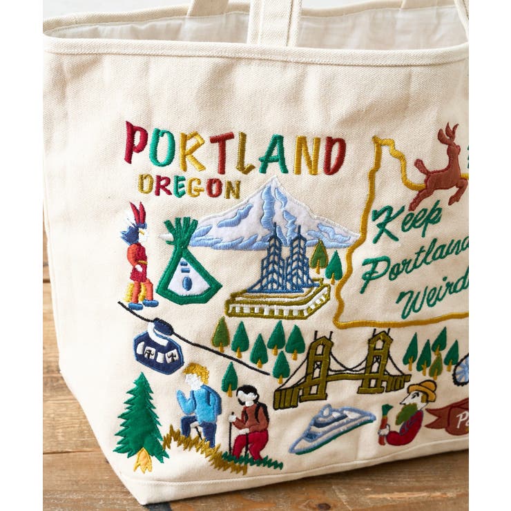 CIAOPANIC TYPY】PORTLAND刺繍トート[品番：PALW0000993]｜PAL