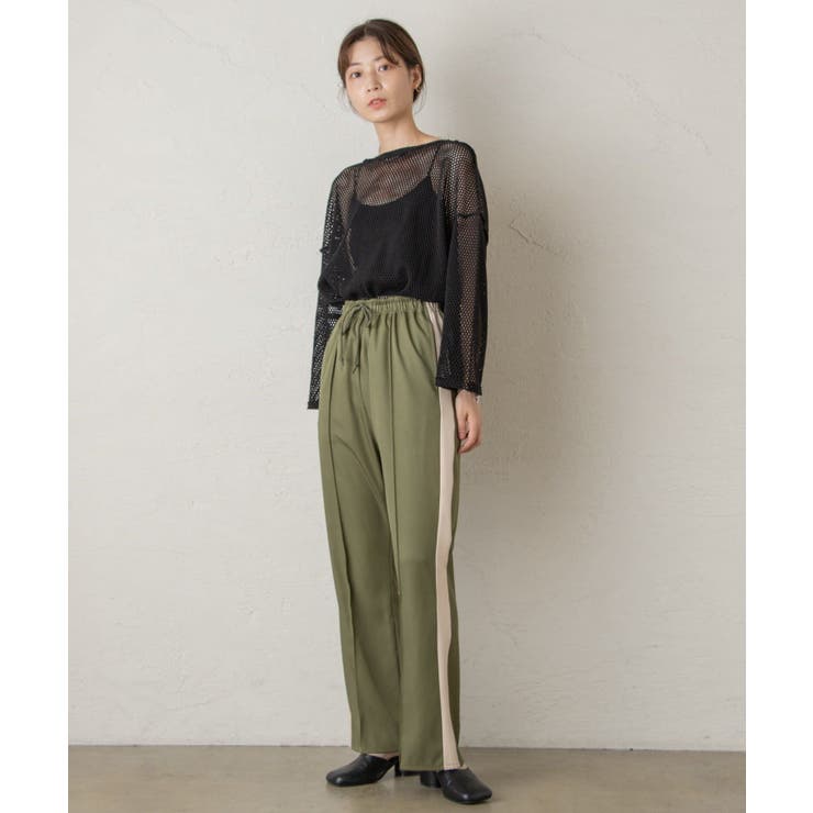 C Kastane パンツ Kastane KASTANE / カスタネ K207004E-21 カラーチェックフレア