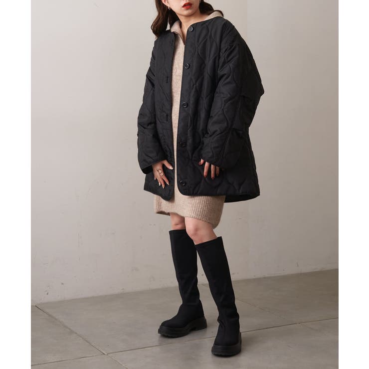 ⭐︎はまち⭐︎ブラック 厚底 ロングブーツ Chico（チコ）の「【2022AW】厚底プラットフォームストレッチ