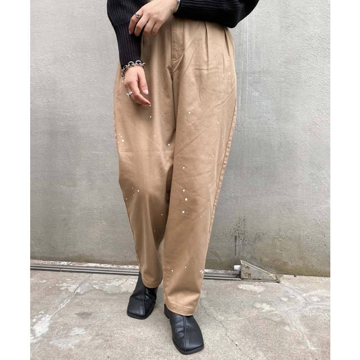 CIAOPANIC TYPY】タックペイントチノパンツ[品番：PALW0001115