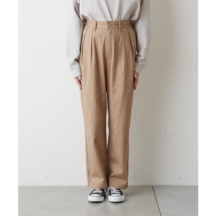 CIAOPANIC TYPY】タックペイントチノパンツ[品番：PALW0001115