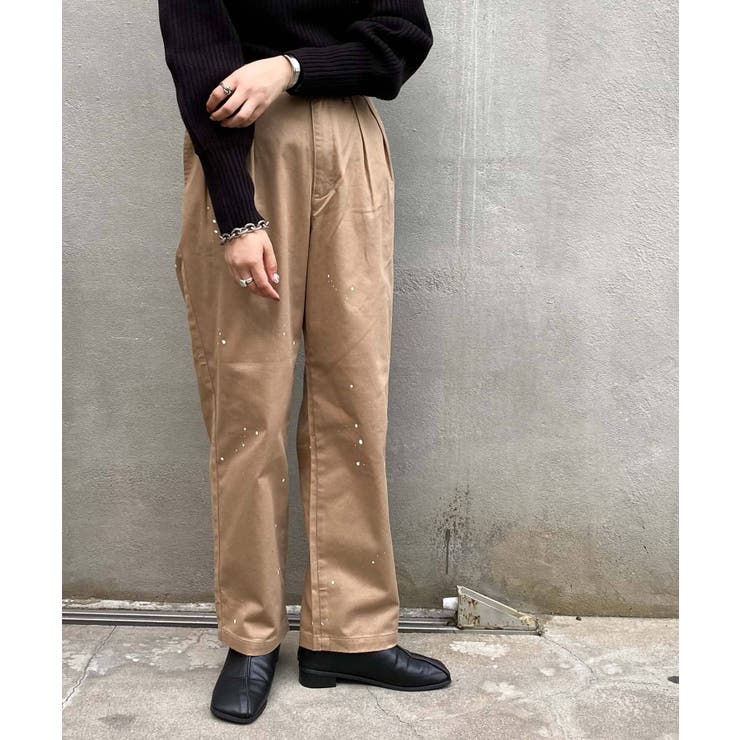 CIAOPANIC TYPY】タックペイントチノパンツ[品番：PALW0001115