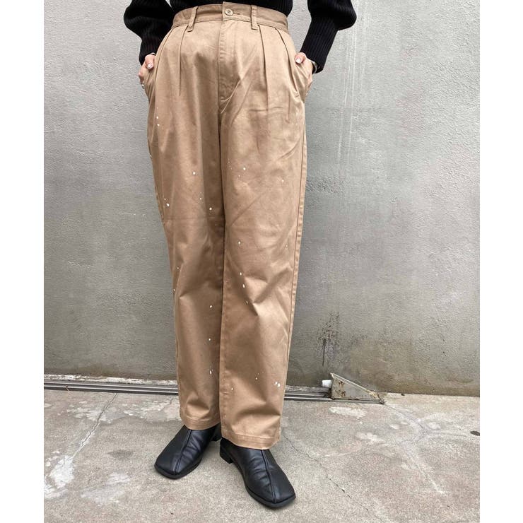 CIAOPANIC TYPY】タックペイントチノパンツ[品番：PALW0001115