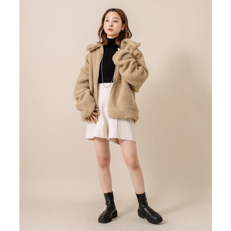 mystic [mline]オーバージャケット mystic mlineフェイクレザー