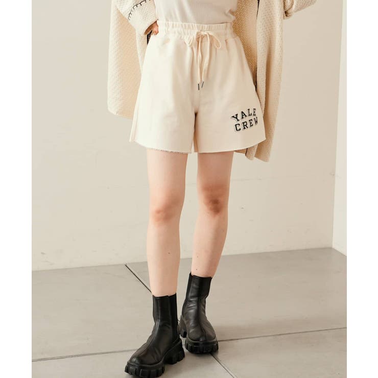 Chico】YALE ロゴスウェットショートパンツ[品番：PALW0001004