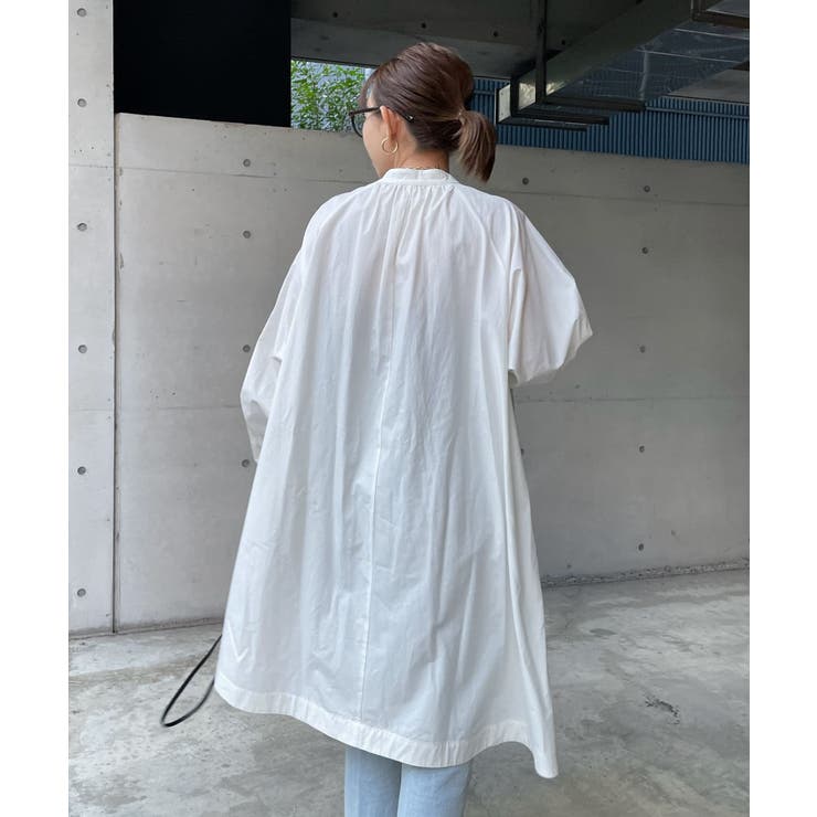 DouDou】切替ラグランチュニックワンピース[品番：PALW0001343