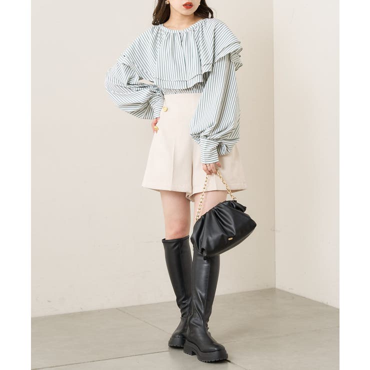 【Chloe】　ショートパンツ　ゴールド ショートパンツ - Icon Cotton Modal スリープショートボトム